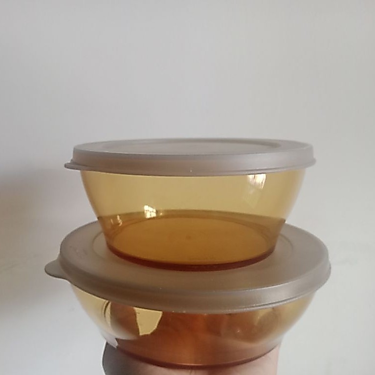 New // Clear bowl Tupperware limited