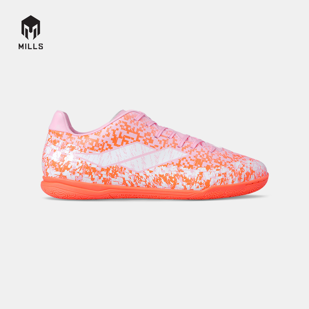 MILLS FUTSAL GLADION Sepatu Futsal Wanita dengan Warna Pink dan Putih, Model Gladion In, Ringan dan 