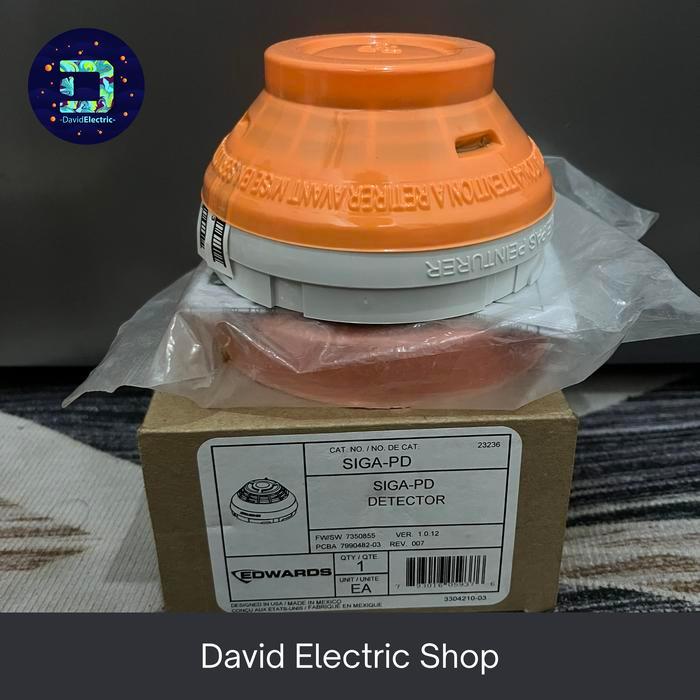 Smoke Detector Edwards Addressable SIGA-PD + Base