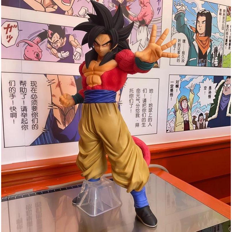 2025 New In Stock  Anime Dragon Ball Bwf Super Master Stars Piece Smsp Ssj4 Goku Action Figure Model
