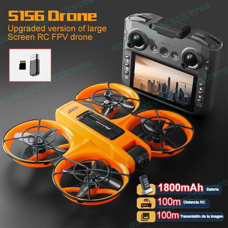Drone FPV S156 Kamera 4K HD 180 °   Drone Anti-guncangan yang Dapat Disesuaikan dengan Kamera Layar 