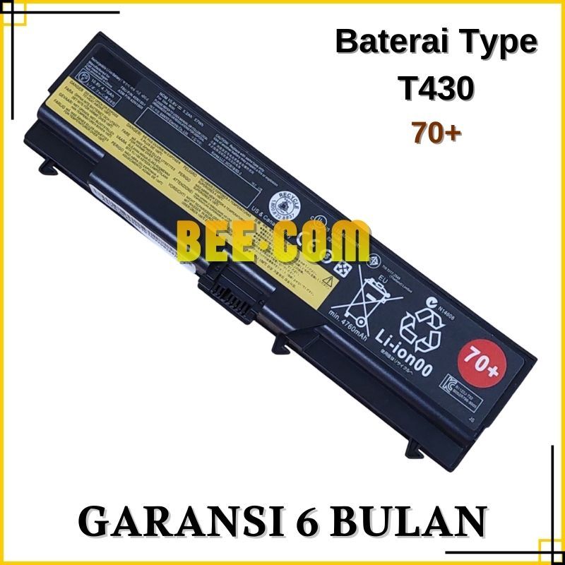 Baterai Battery Laptop T430 T410 T420 T510 70+ -BEE