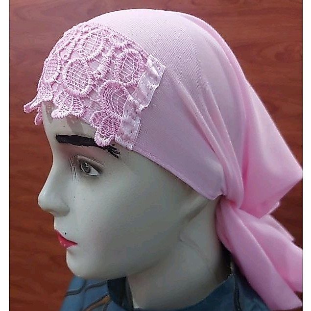 Ciput Nini 1 KD (20 Pcs) Ciput Renda Daleman jilbab / Hijab iket renda