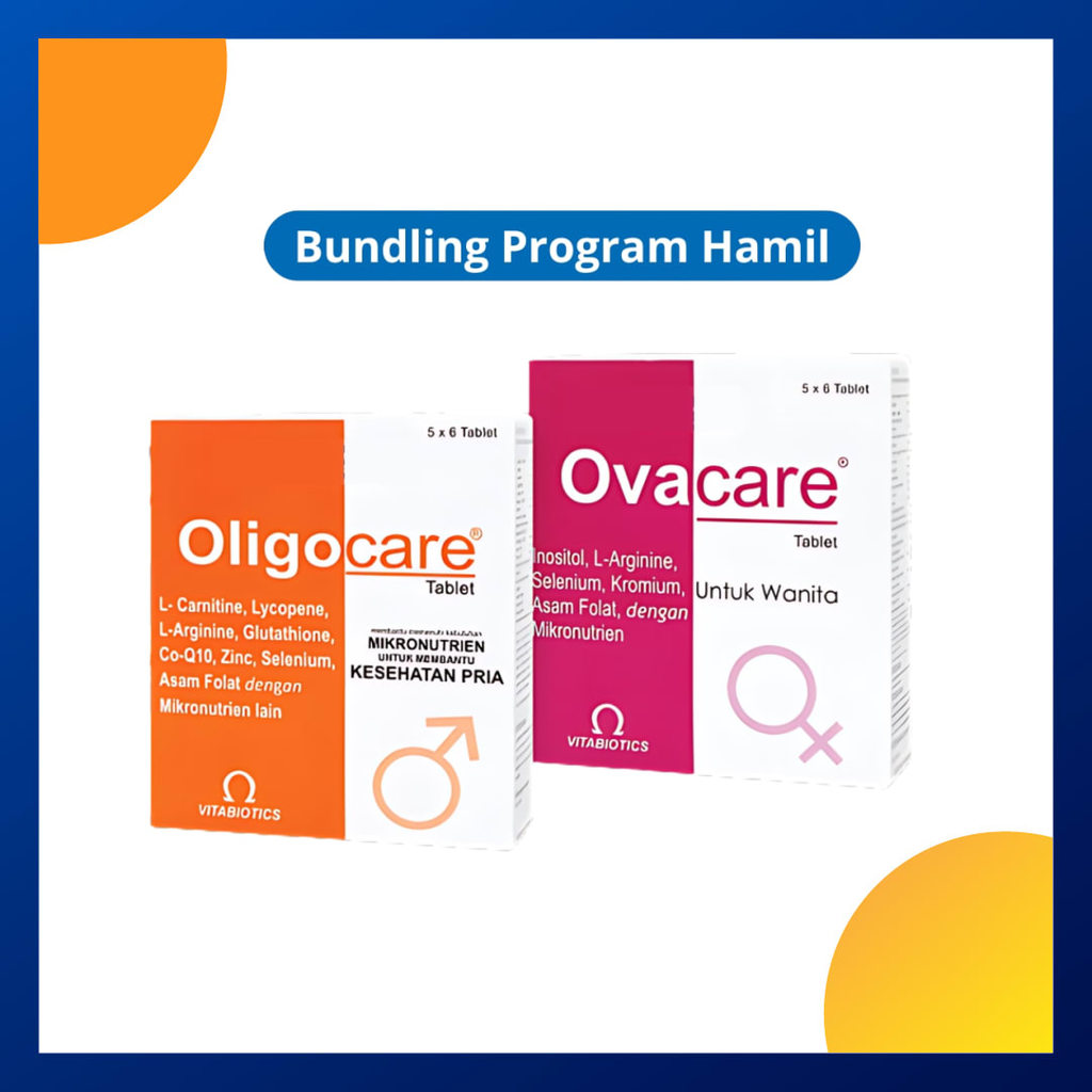 Paket Program Hamil Ovacare Box 30 Tablet + Oligocare Box 30 Tablet