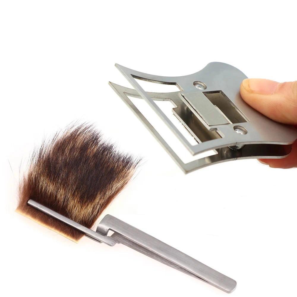 1/2pcs Fly Tying Hackle Clamp Replacement Metal Feather Pliers Fly Tying Equipment Accessories Fishi