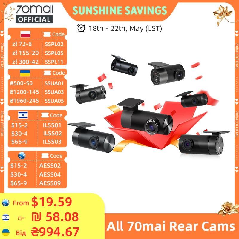70mai Rear Cam RC06 RC11 RC12 RC14 RC22 Interior FC02 for 70mai 4K A810 A800SE 70mai A510 A200 A500S