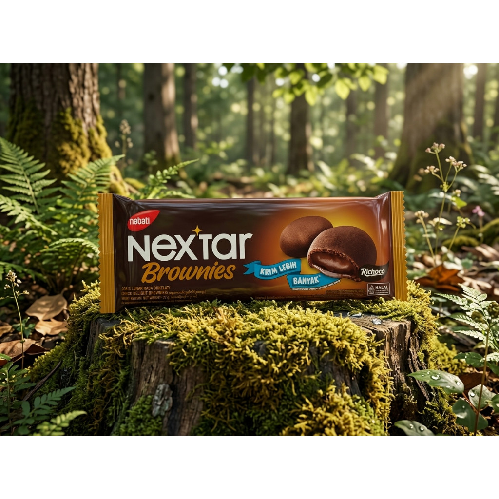 Nabati Nextar Lembut coklat 27 gram Biskuit kue 2000an Nastar Cookies Krimero star Brownies Strawber