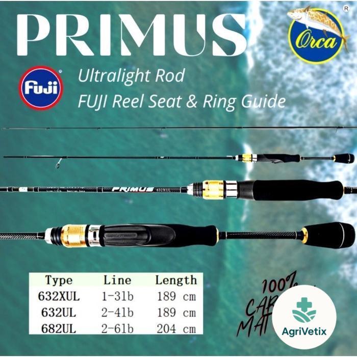 Joran Pancing UL Ultralight Orca Primus 632 682 1-3LB 4-6LB FUJI Lure Reel - 682 UL