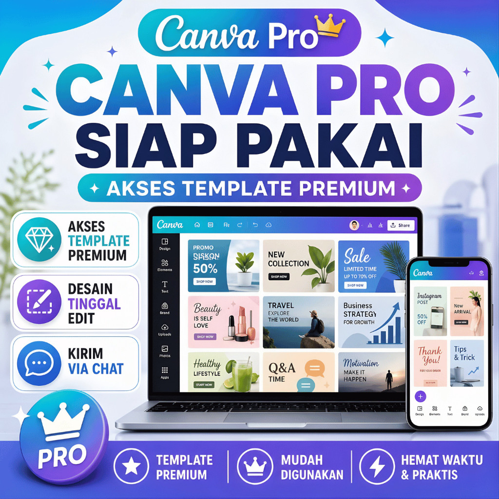 Template Canva Pro Premium Full Garansi