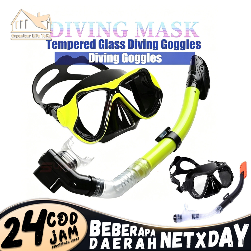 Kacamata Snorkeling PVC Kacamata Renang Snorkel PVC Perlengkapan Menyelam Peralatan Selam Snorkel Ke