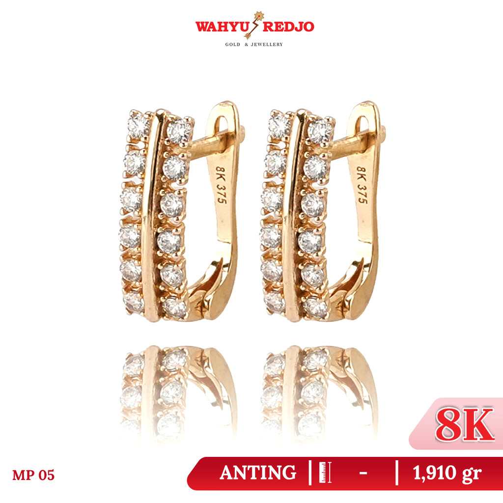 Anting Emas Kadar 8K Wahyu Redjo AN-8K 32044160 Non Pameran