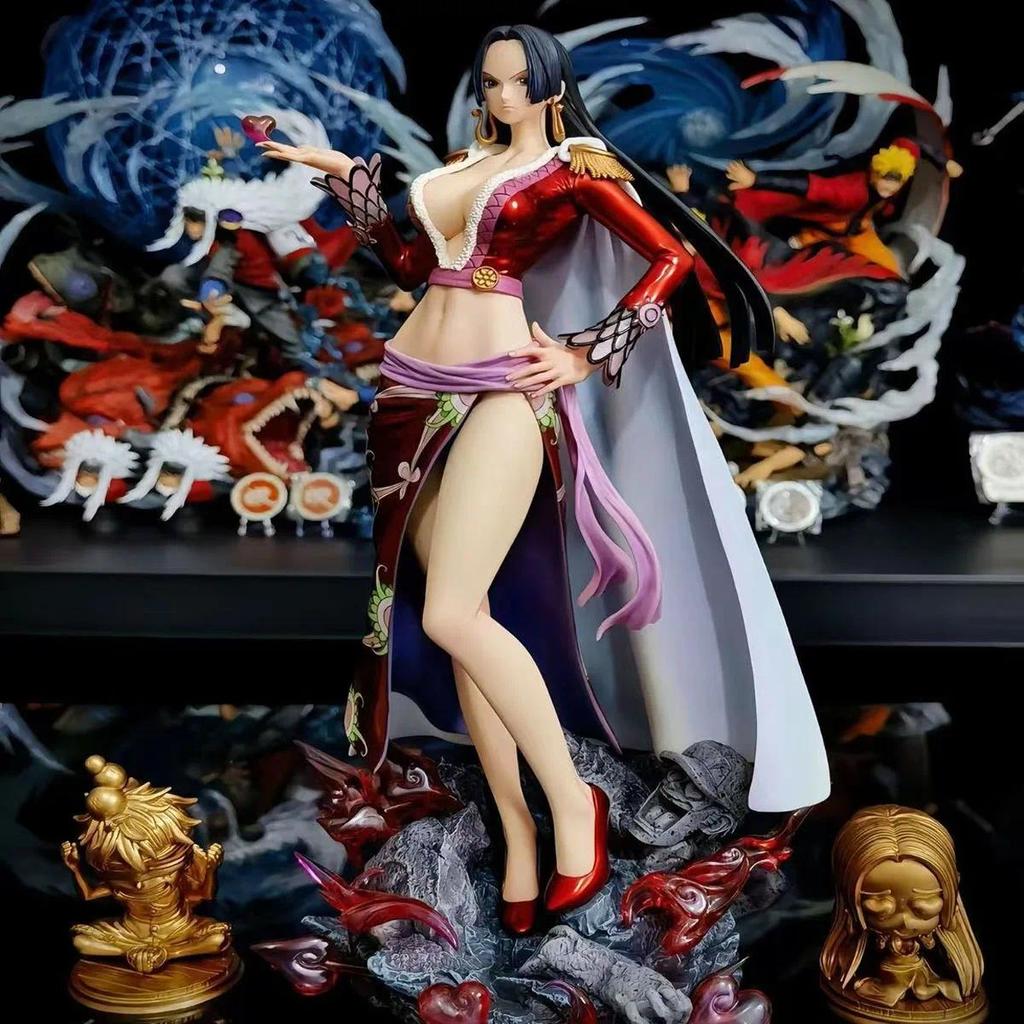 Anime One Piece 29cm GK Figure Statue Model Cheongsam Meteor Boa Hancock Peripheral Toy Model Collec