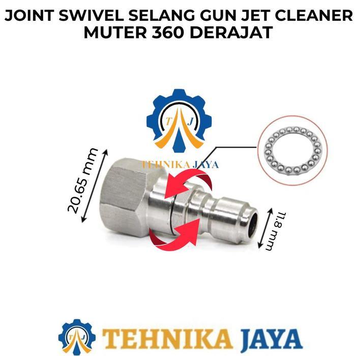 Join Swivel Quick Release 360 Derajat Jet Cleaner High Pressure Washer - SWIVEL M22
