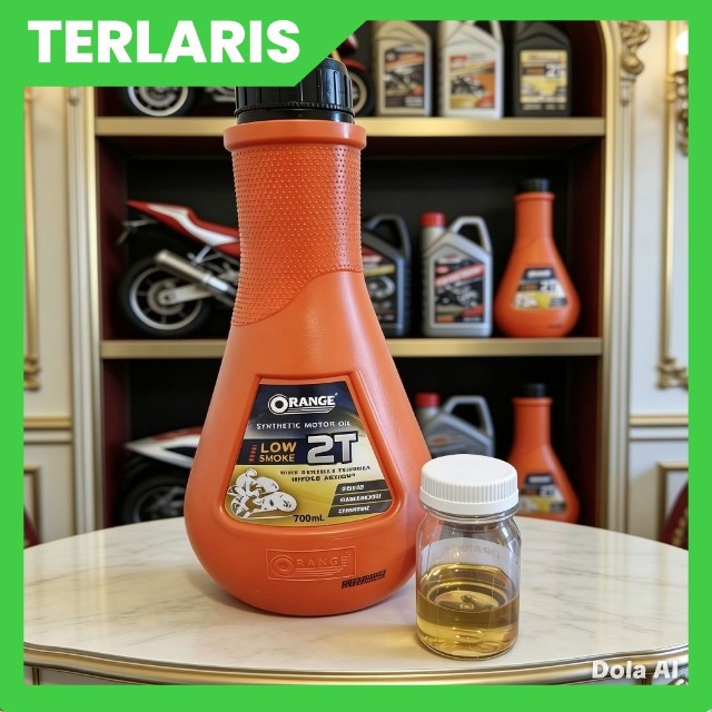 Oli Samping 2 Tak / 2T Berkualitas Harum dan Wangi Permen Karet / Buble Gum Merk Orange