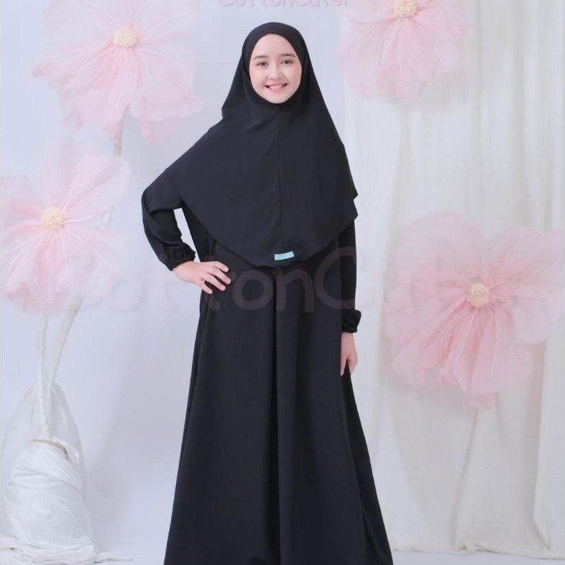 HOT ZUNAIRA SYAR'I SETELAN GAMIS FRENCH KHIMAR UMROH MANASIK ANAK