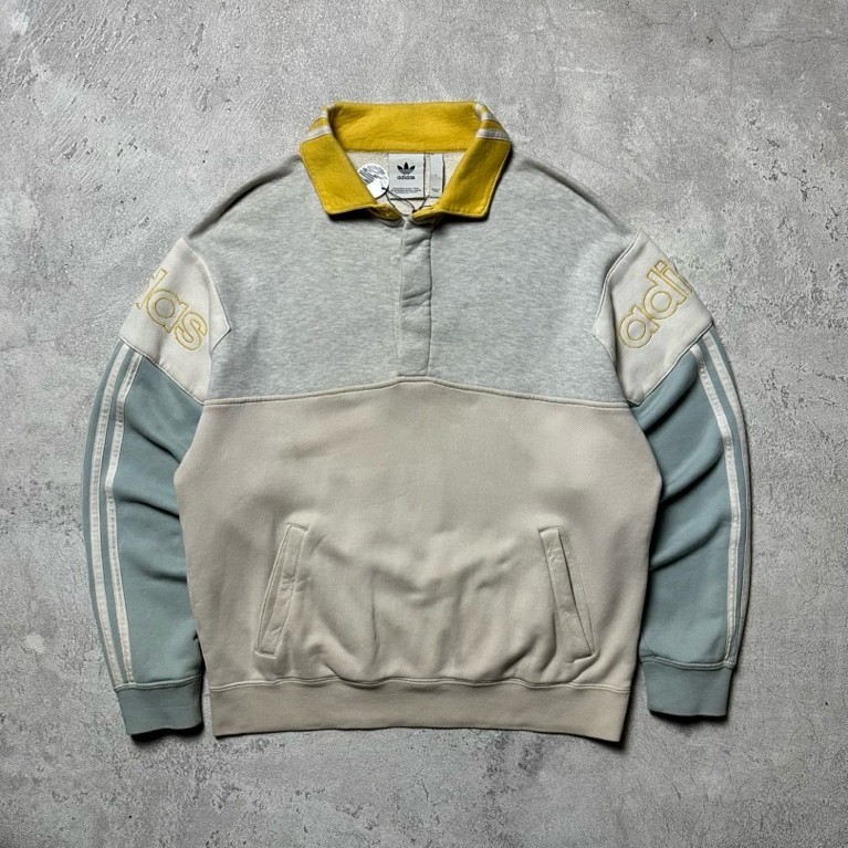 Adidas Rugby Sweatshirt With Three Stripes