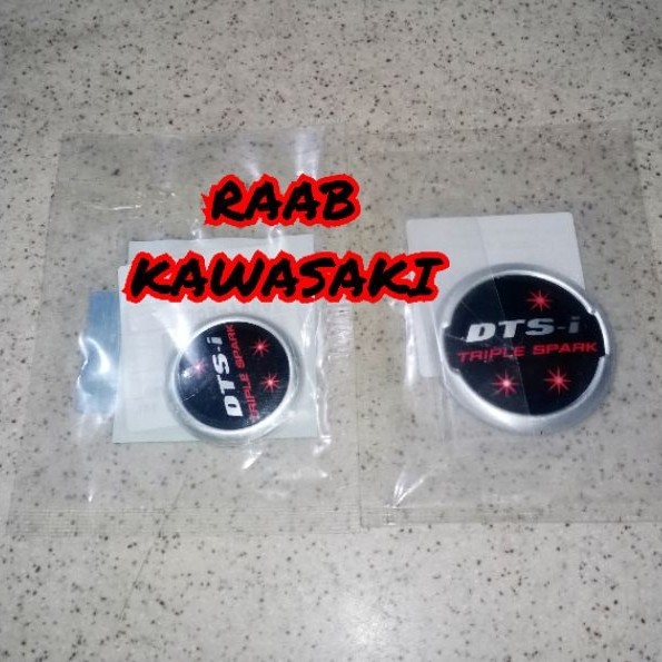 STIKER EMBLEM COVER BAK MAGNET DAN KOPLING SET PULSAR NS 200 ORIGINAL KAWASAKI