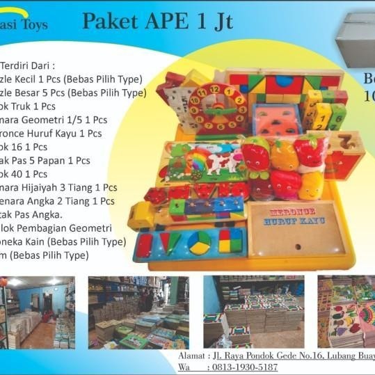 Paket Murah Alat Peraga Edukatif APE PAUD TK [1 juta]