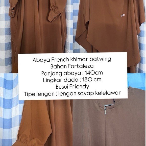 preloved abaya batwing set fk