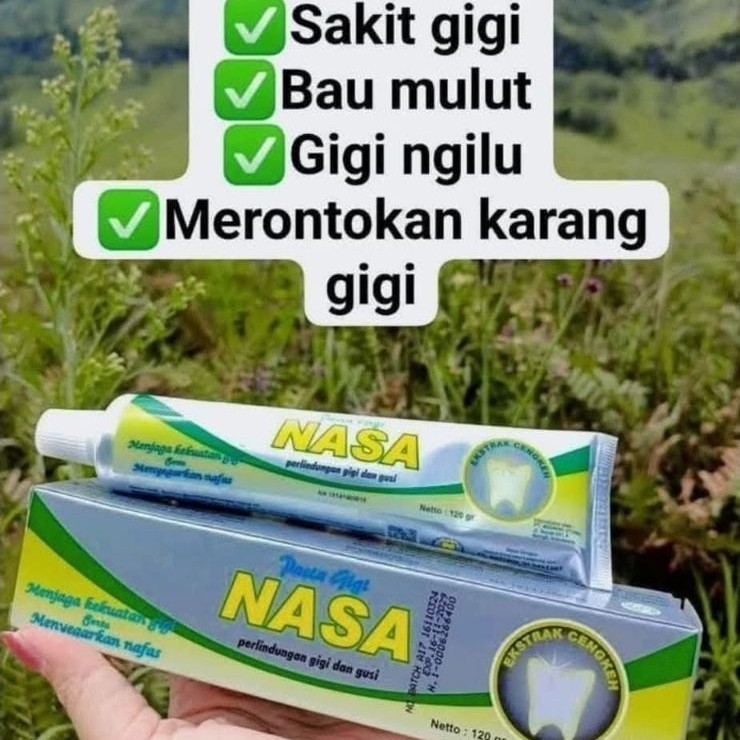 pasta gigi nasa original BPOM & pasta gigi nasa plus garam Himalaya Eucalyptus