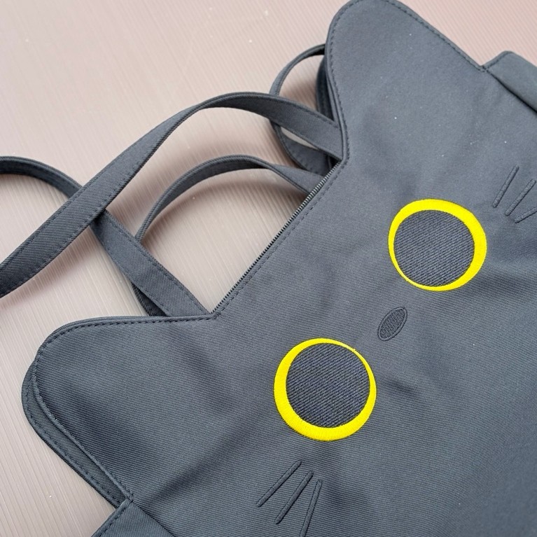 Black cat tote bag Mr DIY -Preloved