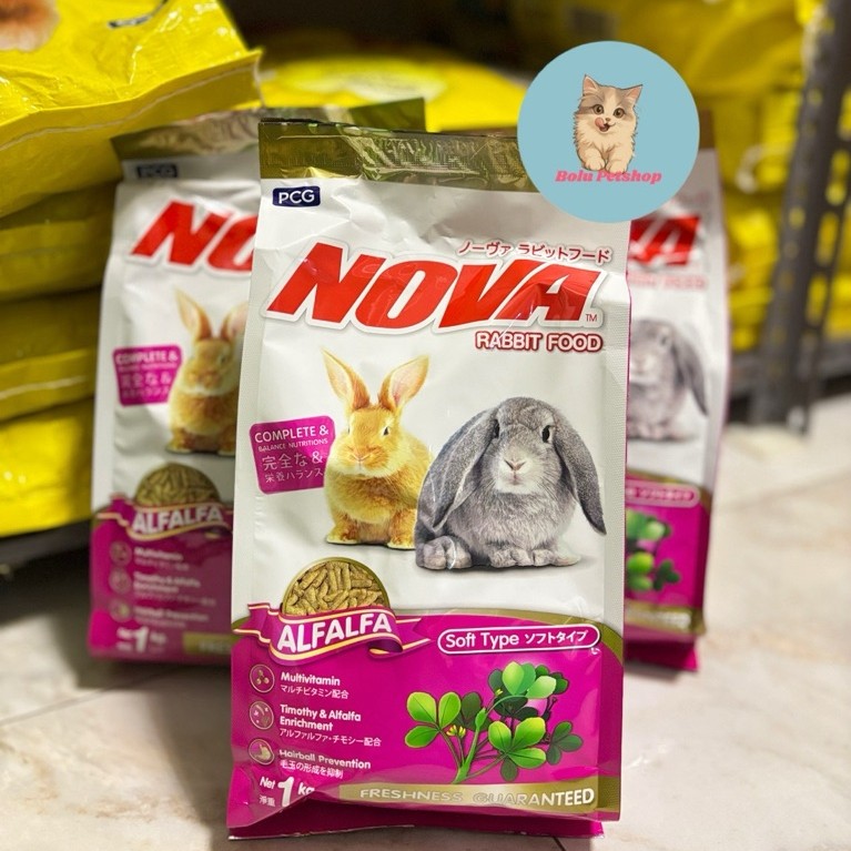 Nova Rabbit Food 1 kg - Makanan Kelinci ALFAFA
