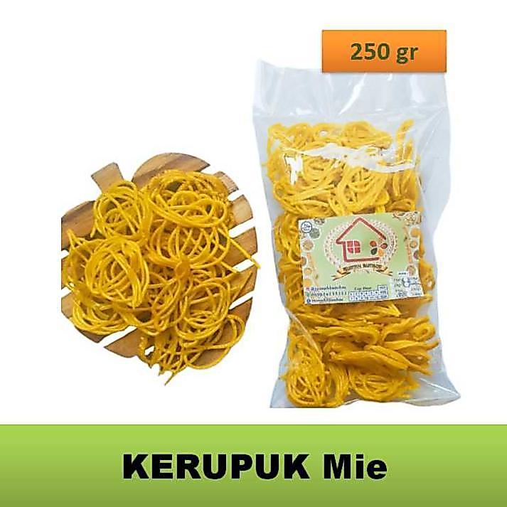 (250 gr) KERUPUK MIE Kerupuk Mie Kuning Mentah 250gr kerupuk  seblak  beton Makanan