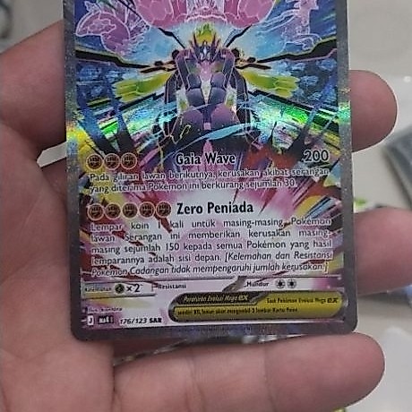 Mega Zygarde Ex SAR 176/123 fresh pulled