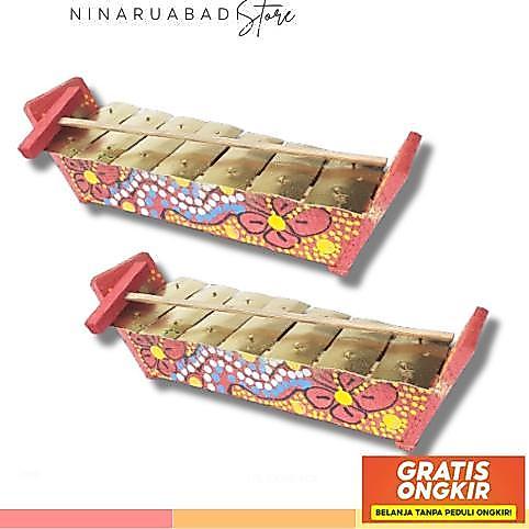 Diskon Gamelan Motif Anak / Alat Musik Gamelan Tradisional / Gamelan Kenong Jawa Tabuhan Jaranan Sto
