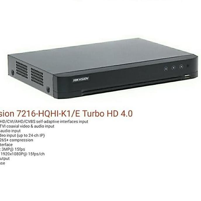 DVR 16 CHANNEL HIKVISION 7216 HQHI K1/E DVR HIKVISION 5MP