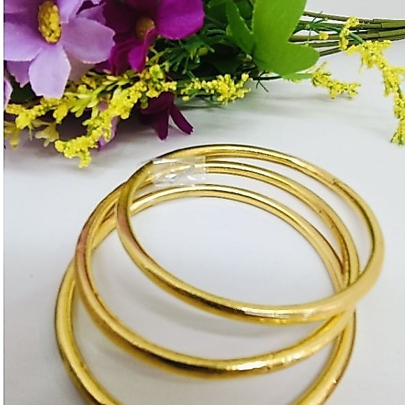 Gelang keroncong polos lapis mas kristal