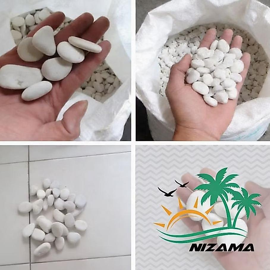 BEST SALE 1kg batu putih kupang/Batu koral putih/batu taman/Batu hias coral putih paling kecil 1 kg 