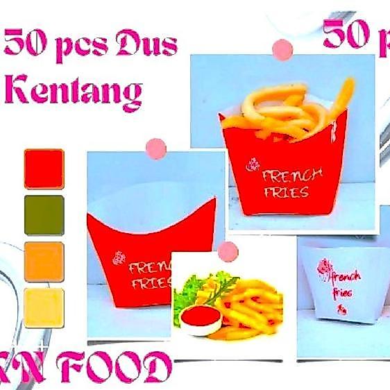 Box French Fries - Dus French Fries Kecil - Dus Kemasan Kentang Goreng