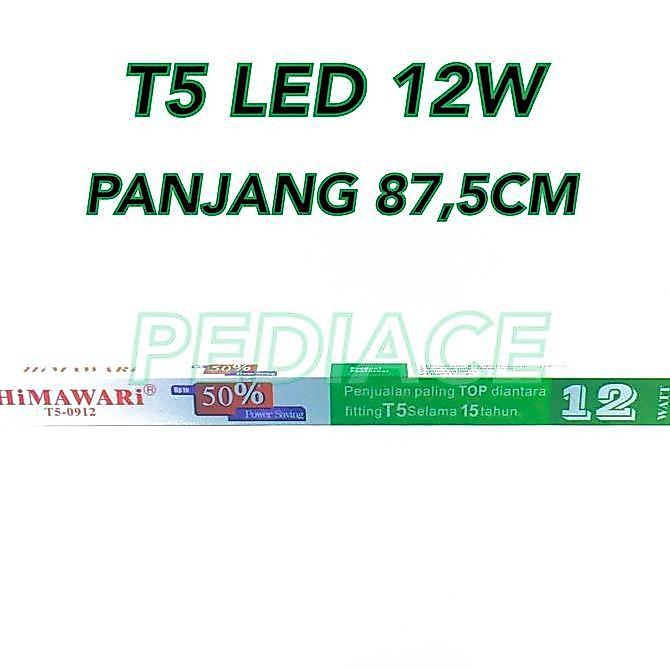 Ready Lampu Neon T5 LED HIMAWARI 12W 12 W 12Watt 12 Watt 87.5CM 1Set Komplit