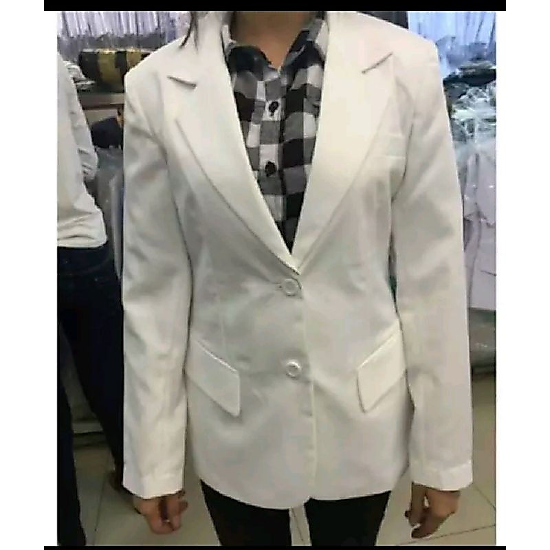 Jas Apoteker / Jas Pelantikan Apoteker / Blazer  Warna putih tulang/Gading