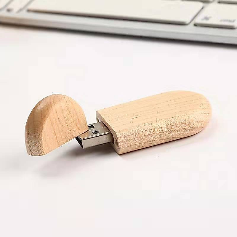 USB Flashdisk kayu Oval polos 4GB 8GB 16GB FD/621