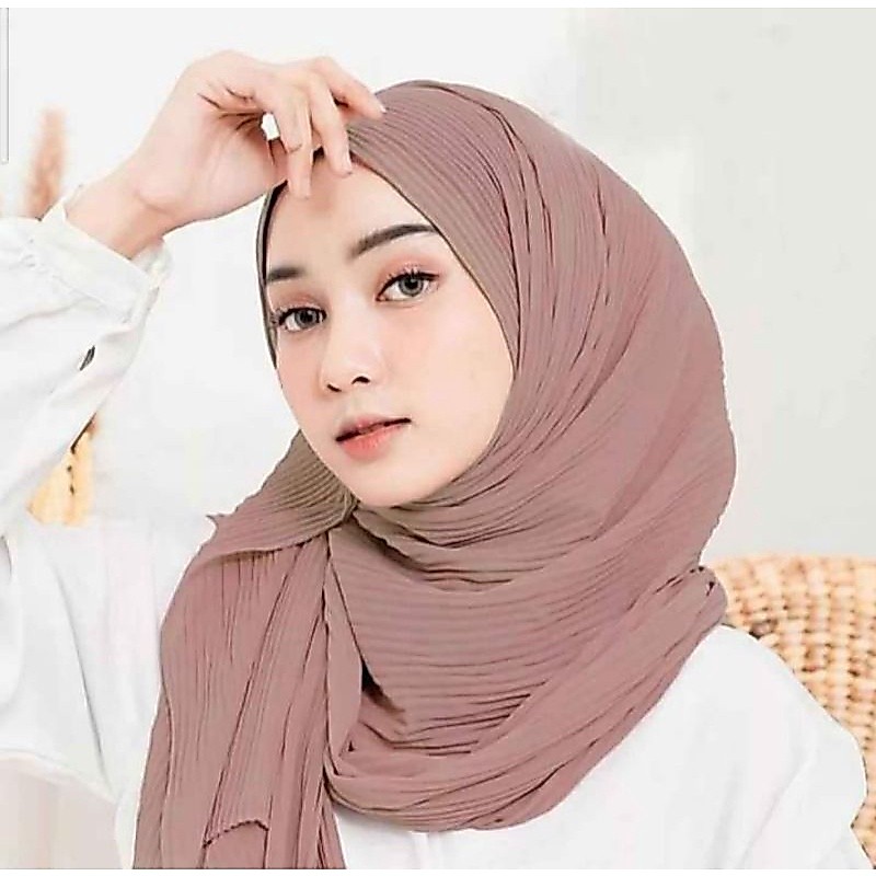 KERUDUNG PASHMINA FULL PLISKET/KERUDUNG PASHMINA PLISKET VIRAL 2024