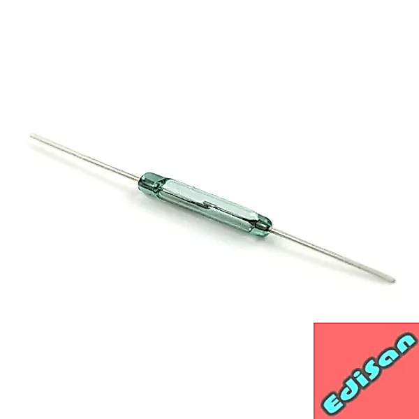 ES Reed Switch MKA14103 2*14 Mm Magnetic Reed Saklar Sensor NO(normally Open) DIY 2X14