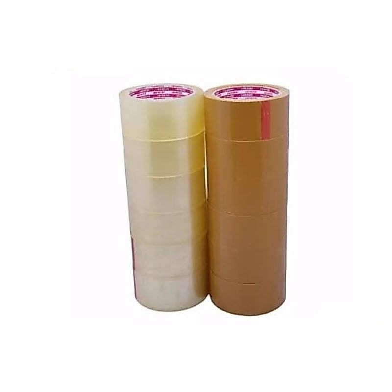 Lakban isolasi bening / coklat /warna warni Lem Lakban Packing Paking