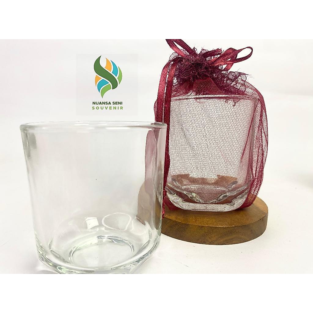 Souvenir Pernikahan Gelas Minum Kaca PSP Cangkir Kopi Mug Kaca Kecil Bening Polos
