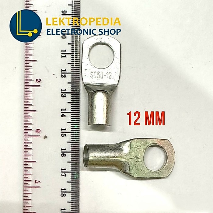 Skun O Ring 12mm SC50-12 mm Sekun Bulat Kabel Konektor Terminal M12