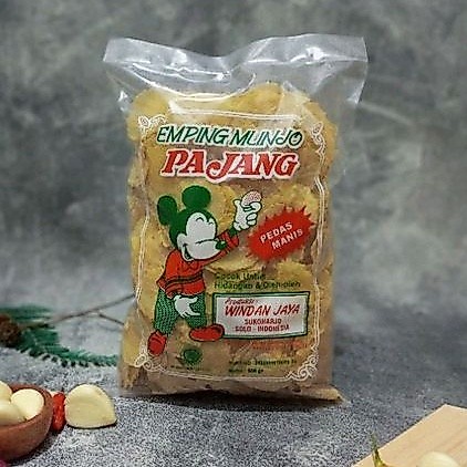 Emping Melinjo Pajang Tipis Mentah 250 gram Mlinjo Belinjo Pedas Manis Asin Original Asli Solo