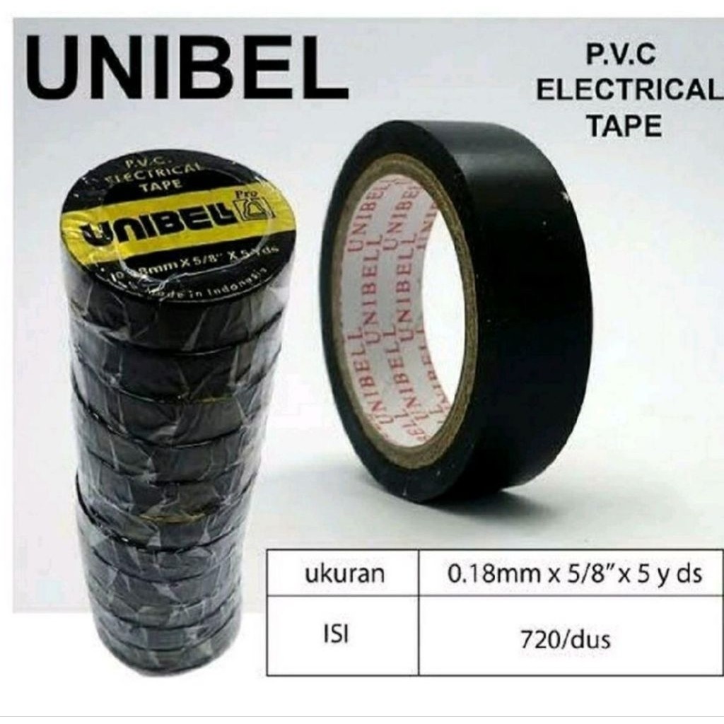 Lakban isolasi listrik Unibel kecil UNIBELL