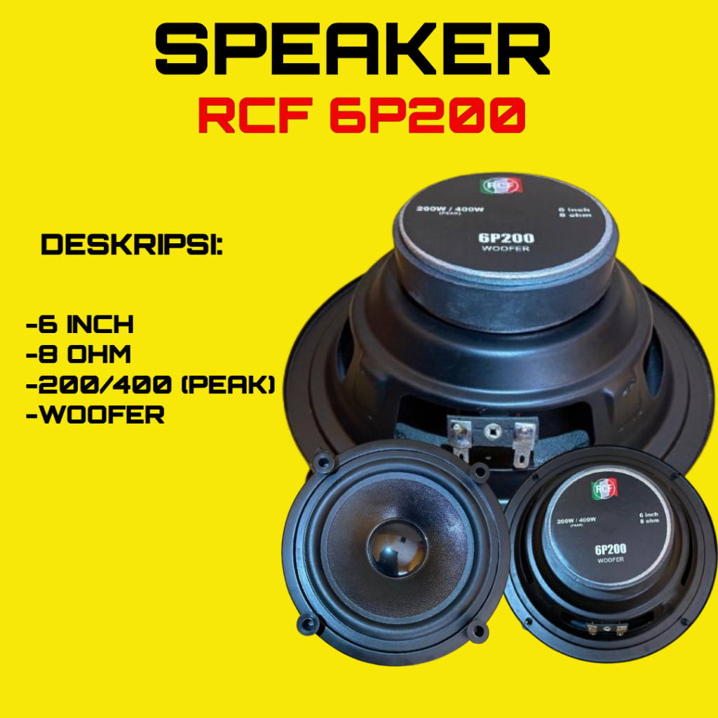 SPEAKER RCF 6P200/6INCH WOOFER