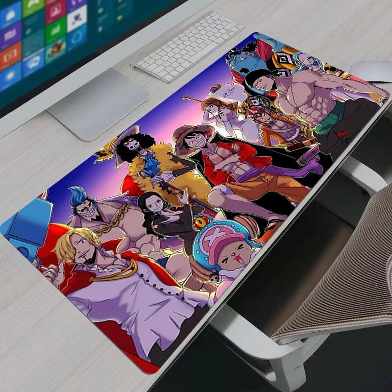 Alas Mouse Notebook Gamer, Keyboard Besar, Alas Meja Anti Selip Karet, Karpet Komputer, Anime Jepang
