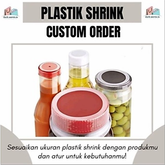 Custom Cutting 2 Plastik PVC Shrink Film Plastik Segel Ukuran Besar