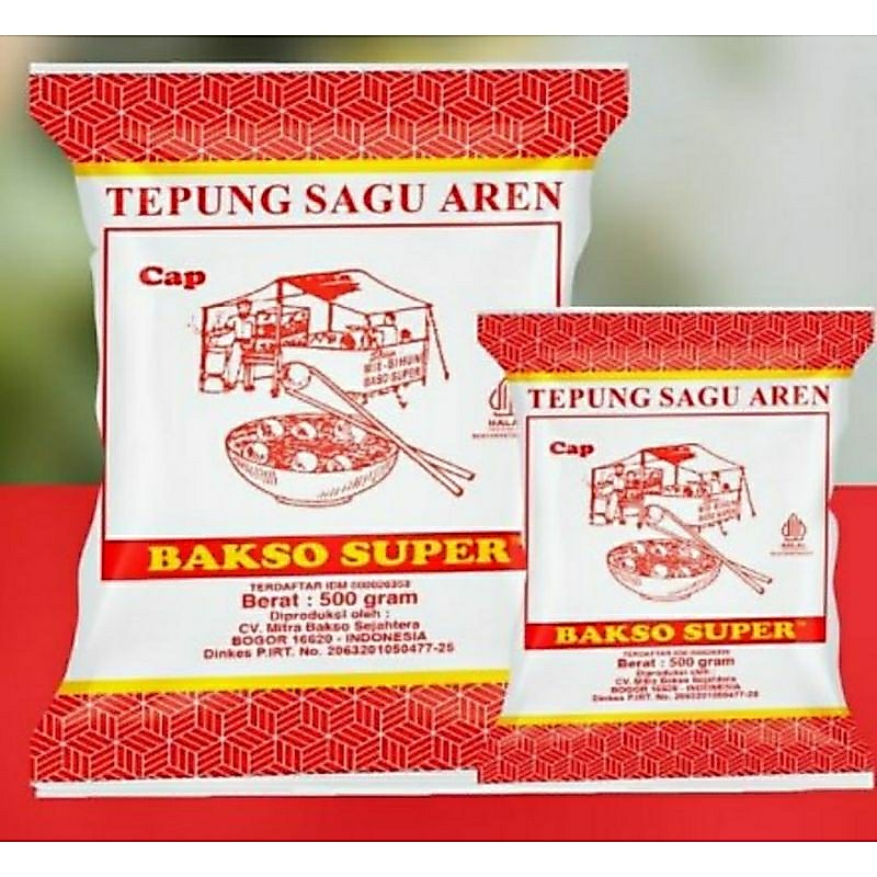 Tepung Sagu Aren Tepung Bakso 250 / 500 gram Cap Bakso Super