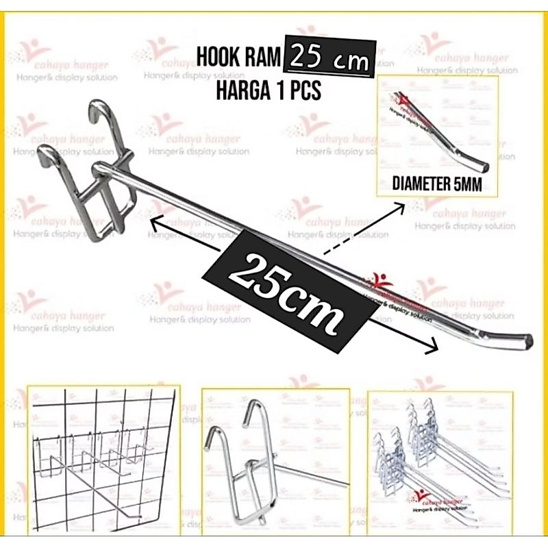 Cantolan ram Besi Gantungan Assesoris Hp Stainless 25Cm