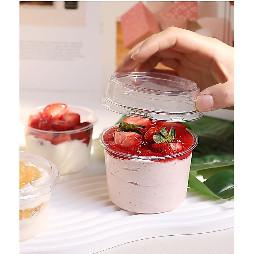 10pcs korean dessert Cup Premium dessert box tiramisu puding salad cup 150ML 250ML