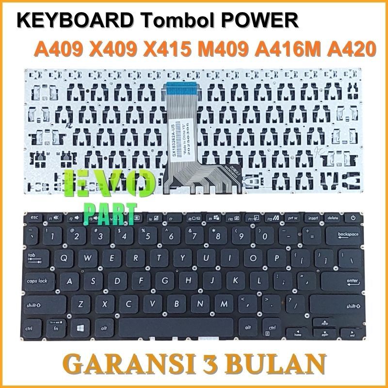 Keyboard Laptop Asus A409F A409FA A409FJ A409J A409JA A409U Series